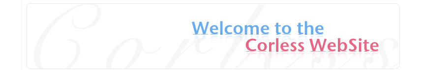 Corless Family Web Site Header